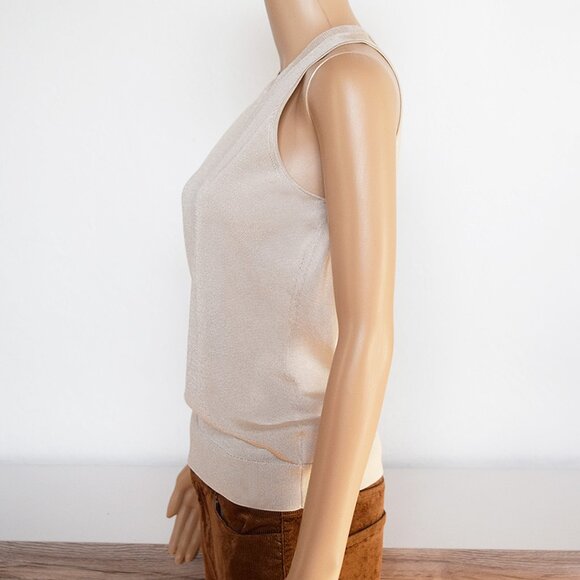 Theory Lurex Sleeveless Knit Tank Top - Picture 7 of 15